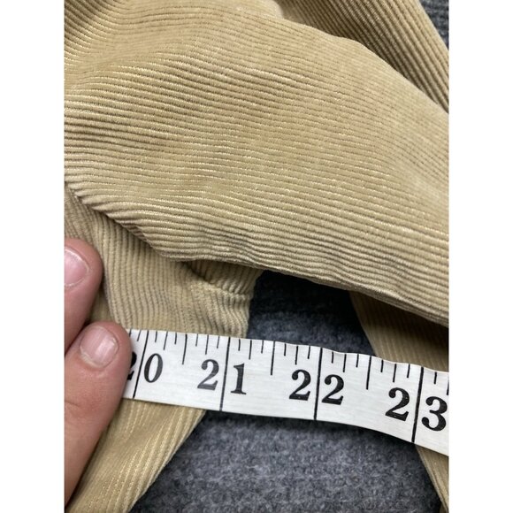 St Johns Bay Corduroy Jacket Women’s Size Medium Tan Long Sleeve Button Up - Picture 6 of 11